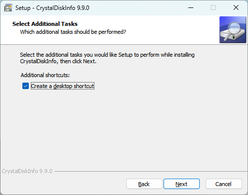 CrystalDiskInfo 创建桌面快捷方式选项
